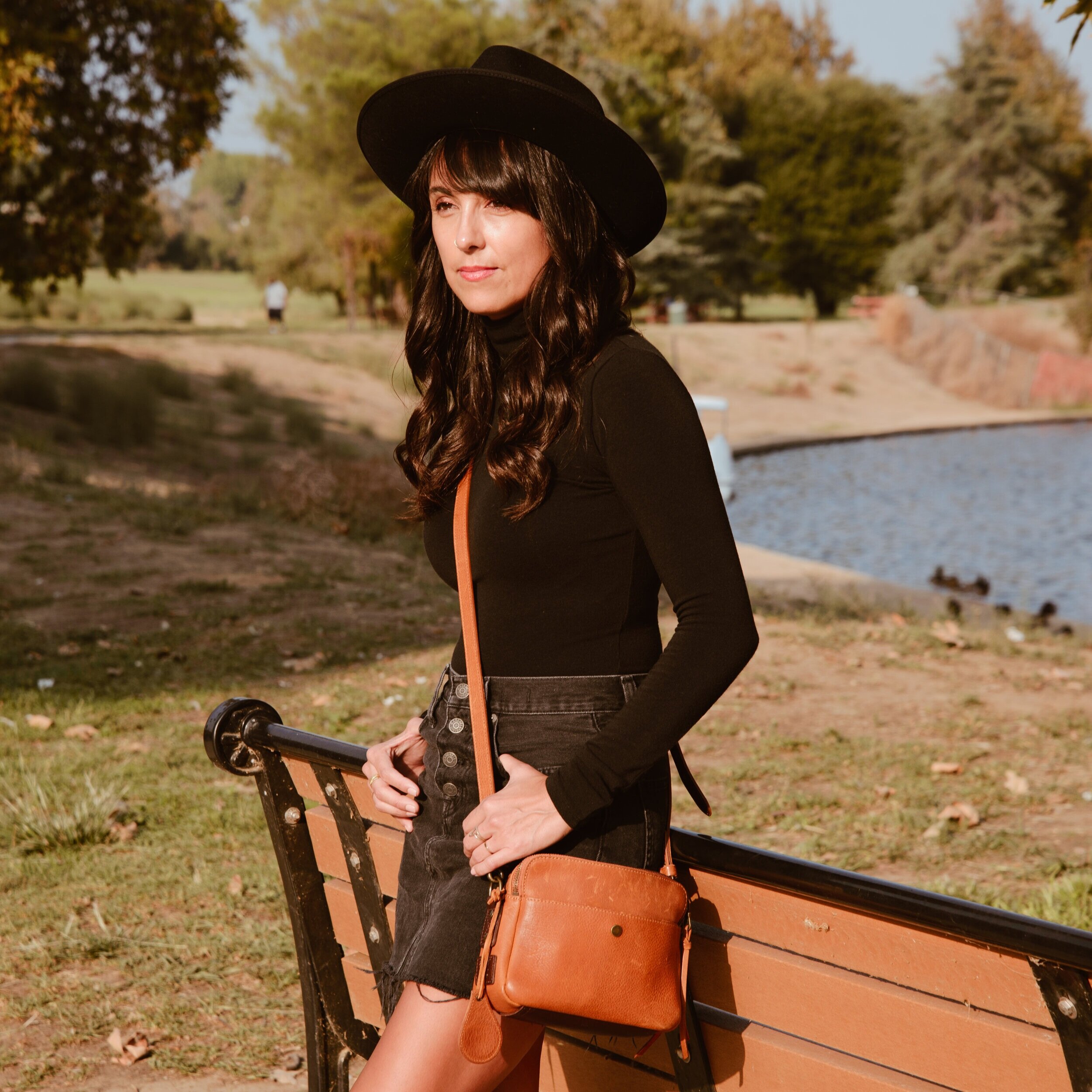 Fall Pairing: Turtleneck and Jean Skirt