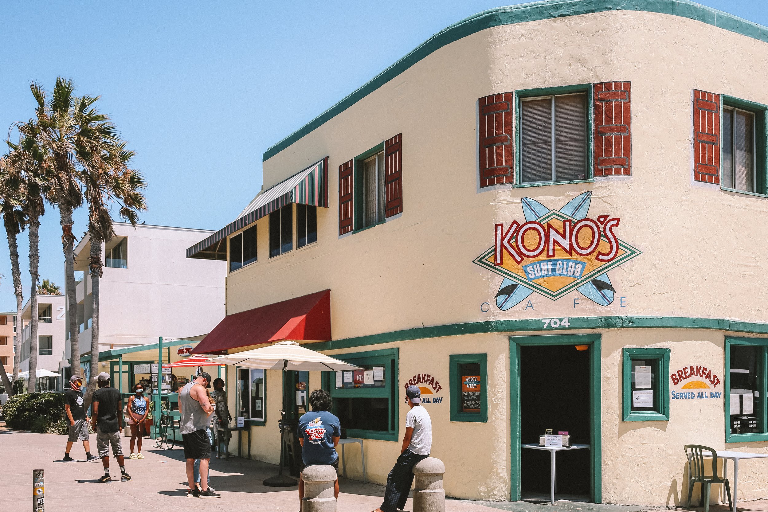 Grab A Delicious Breakfast Burrito at Kono's Surf Club Cafe