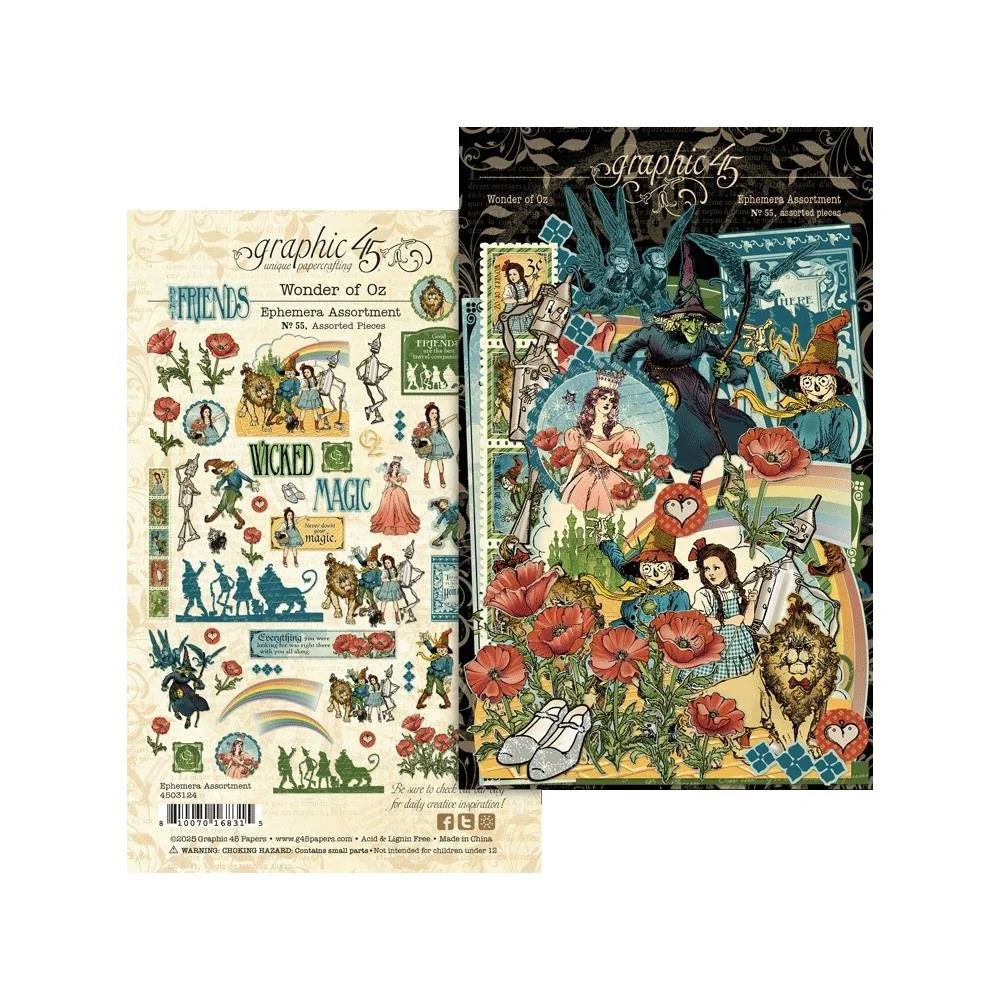 Graphic 45 Wonder Of Oz Ephemera