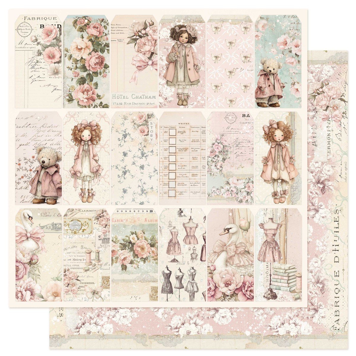 Prima Buttons & Keepsakes by Frank Garcia® 12" x 12" Paper Found Treasures