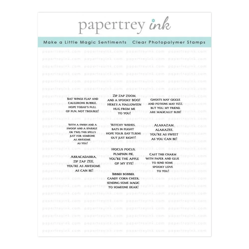 Papertrey Ink Make a Little Magic Sentiments Stamp Set