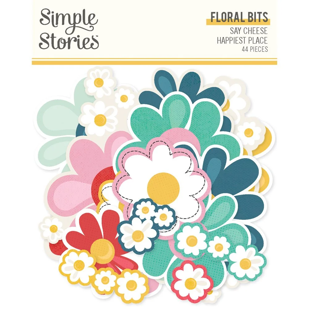 *Pre-Order* Simple Stories Say Cheese Happiest Place Floral Bits & Pieces