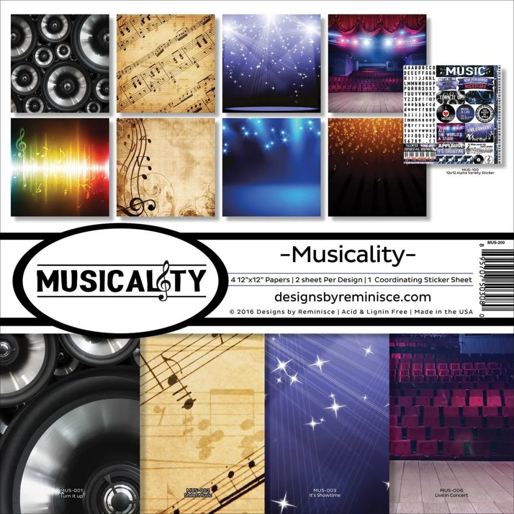 Reminisce Collection Kit 12"X12" Musicality