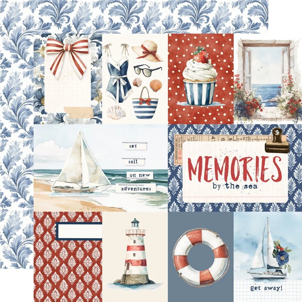 *Pre-Order* Simple Stories Simple Vintage Sand & Sea 12" x 12" Paper 3" x 4" / 4" x 6"