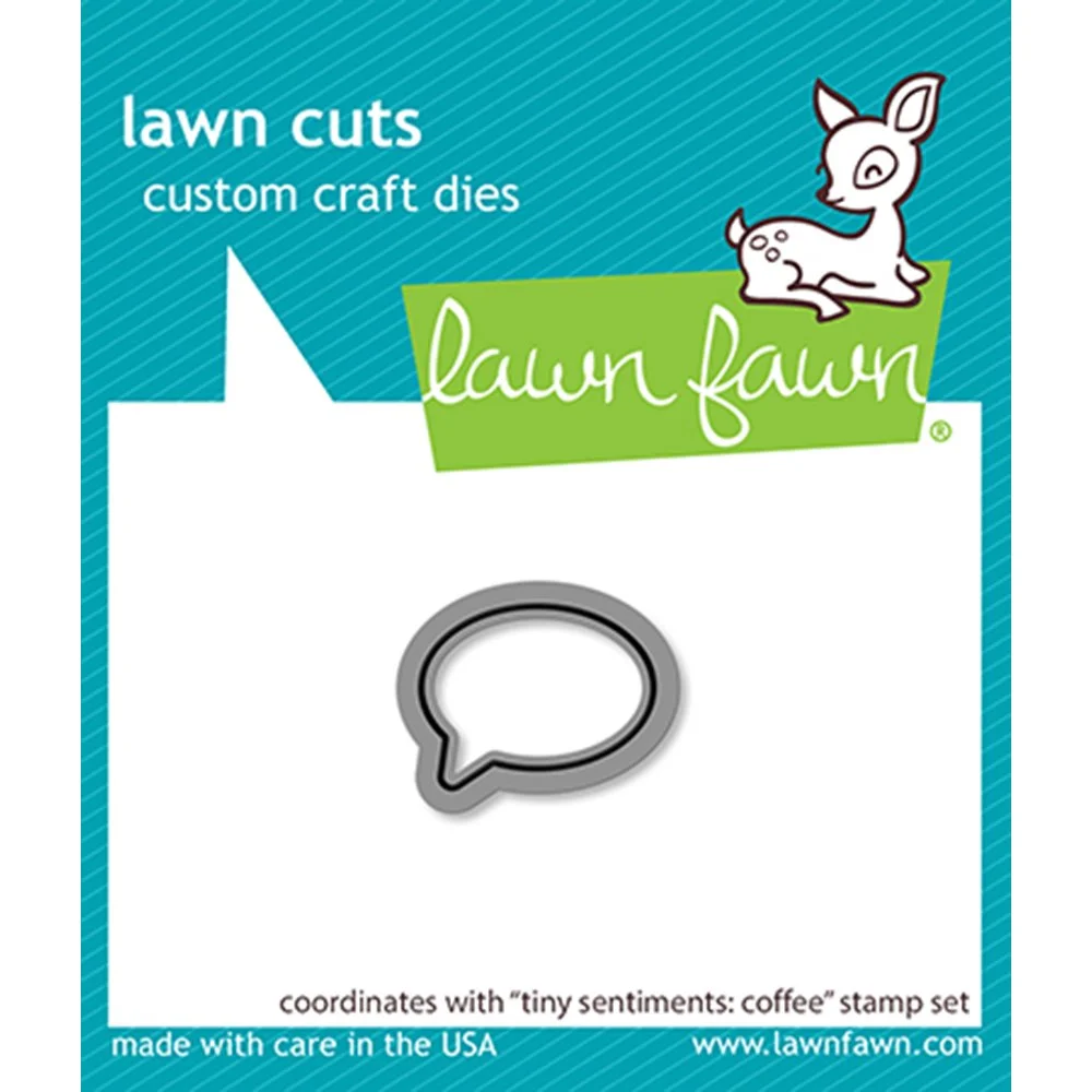 Lawn Fawn Lawn Cuts Tiny Sentiments Coffee