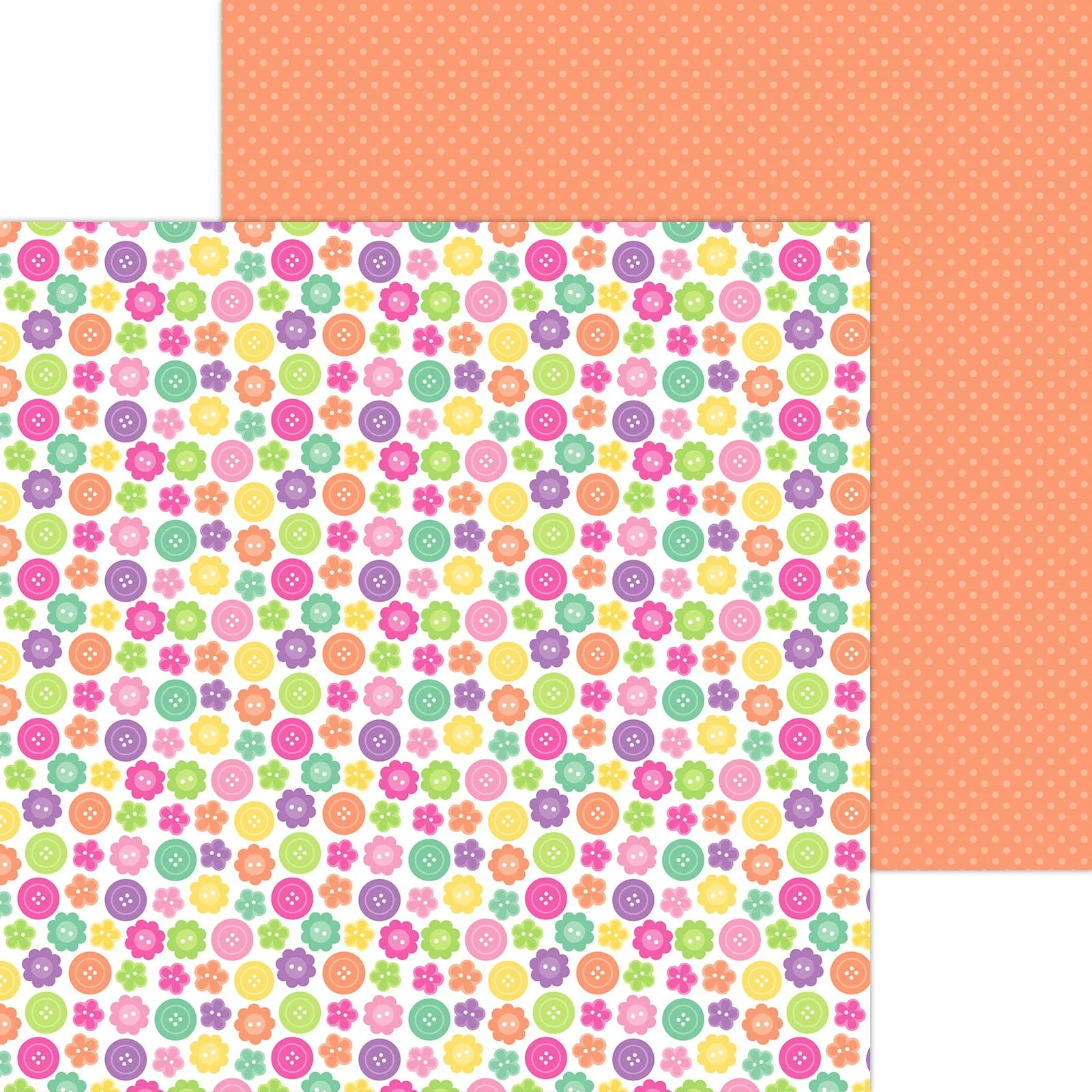 *Pre-Order* Doodlebug Color Me Crafty 12" x 12" Paper Button Stash