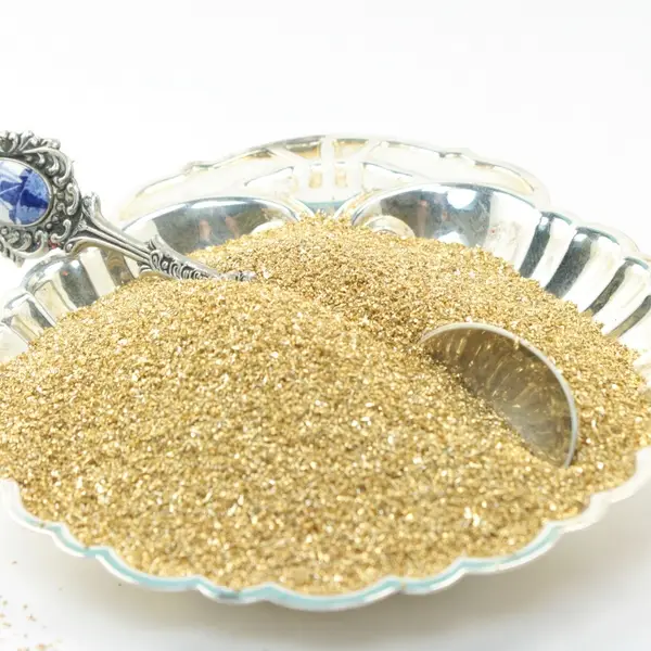 German Glass Glitter Gold