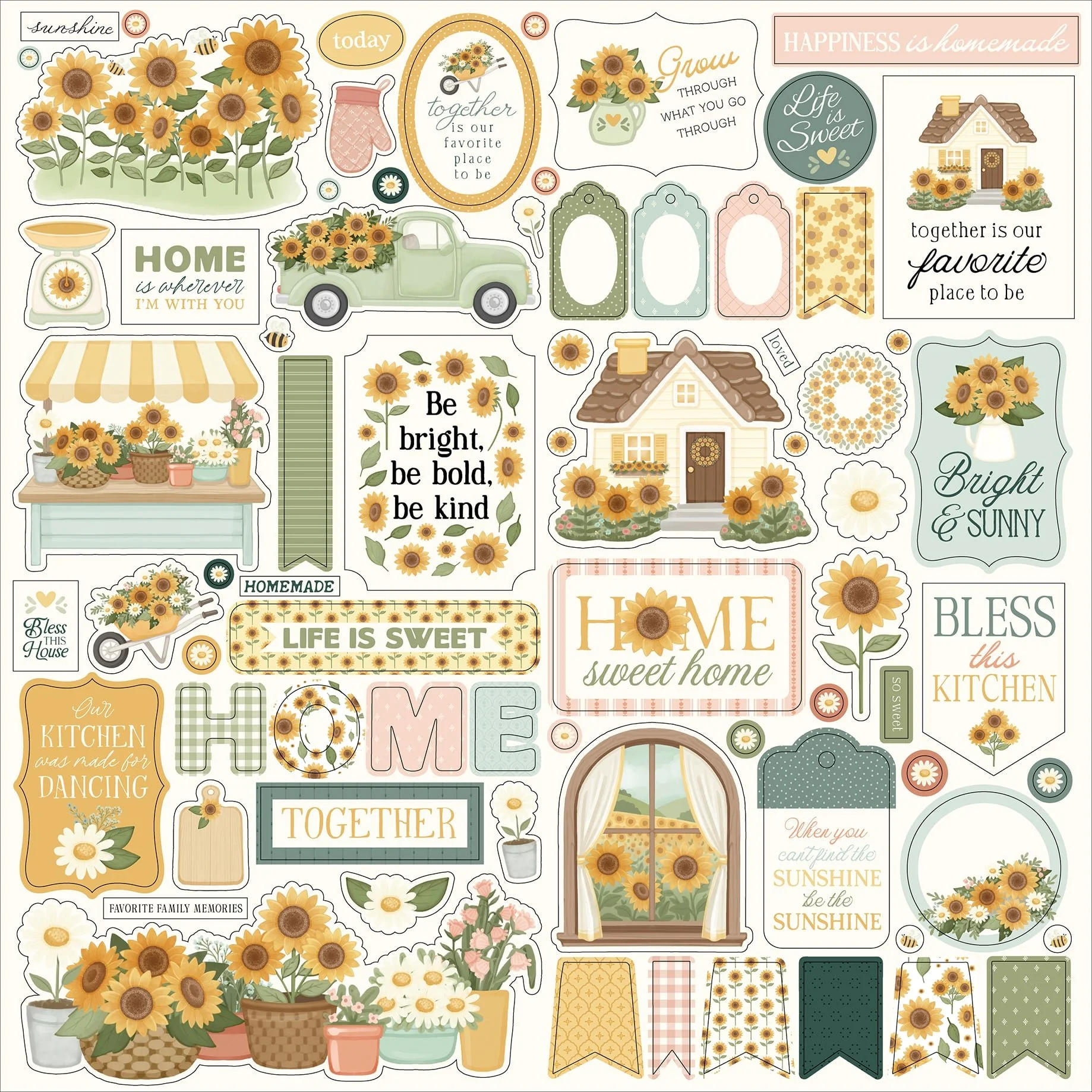 Carta Bella Home Sweet Home 12" x 12" Element Stickers