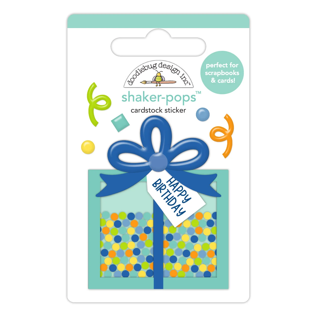 *Pre-Order* Doodlebug Balloons & Banners Happy Birthday Shaker-Pops