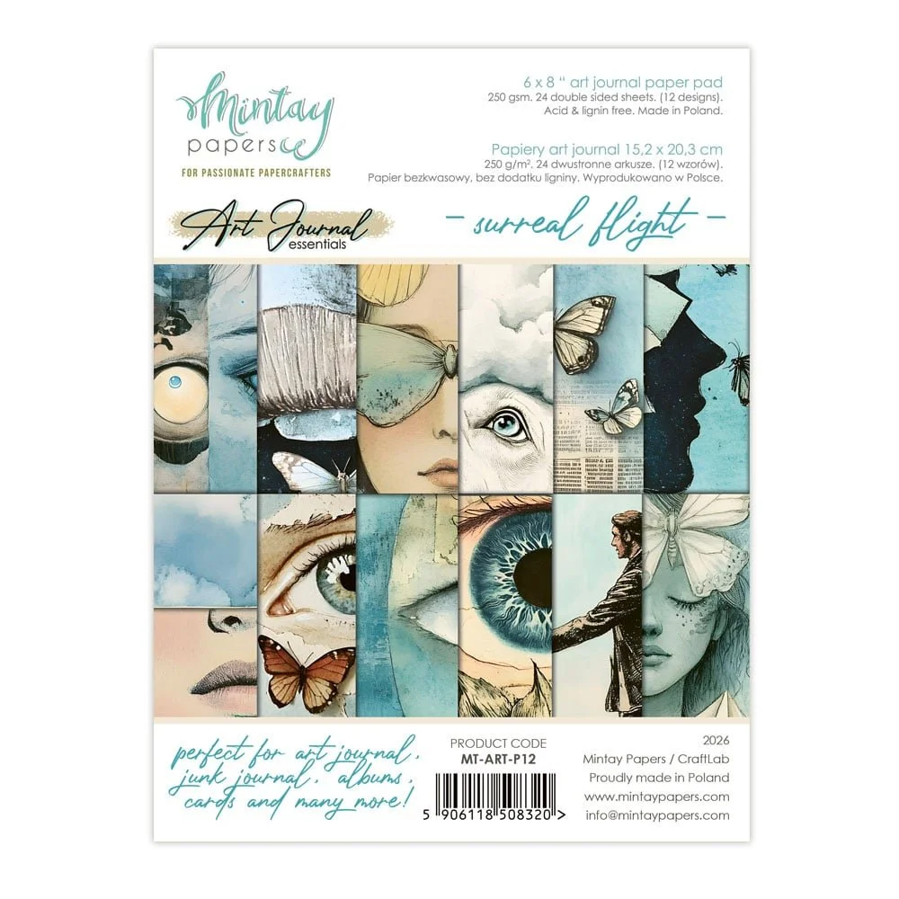 *Pre-Order* Mintay Art Journal Essentials 6" x 8" Paper Pad Surreal Flight