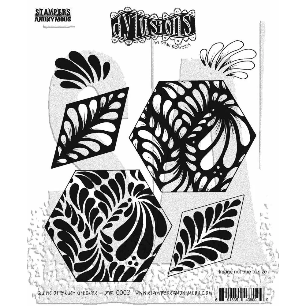 Dylusions Cling Stamps Quilts Of Brush Strokes