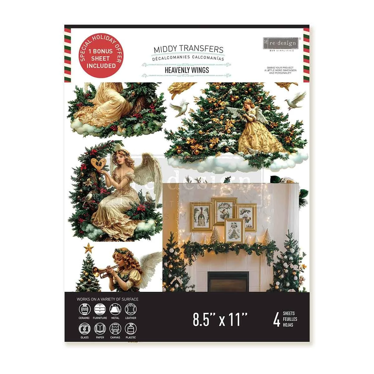 Redesign With Prima Middy Transfers Heavenly Wings