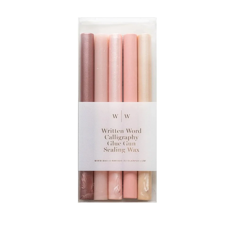 Written Word Calligraphy Afternoon Rosé Sealing Wax