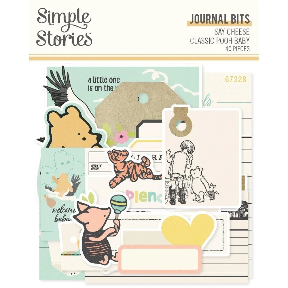 Simple Stories Pooh Baby Journal Bits & Pieces