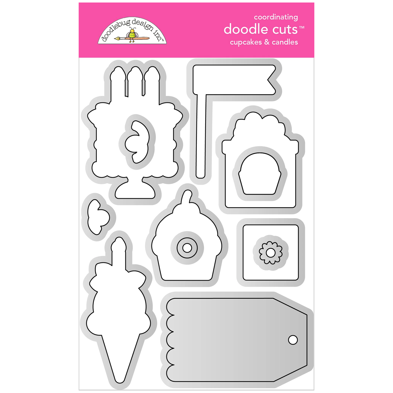 *Pre-Order* Doodlebug Cupcakes & Candles Doodle Cuts