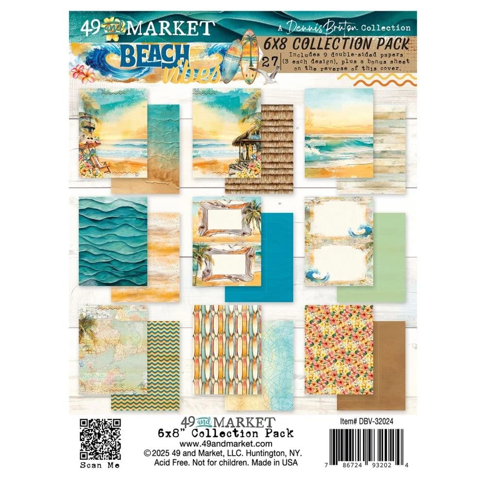 49 & Market Beach Vibes 6" x 8" Collection Pack
