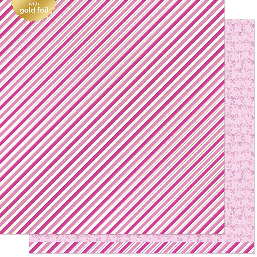 Lawn Fawn Candy Cane Lane 12" x 12" Paper Gift Wrap