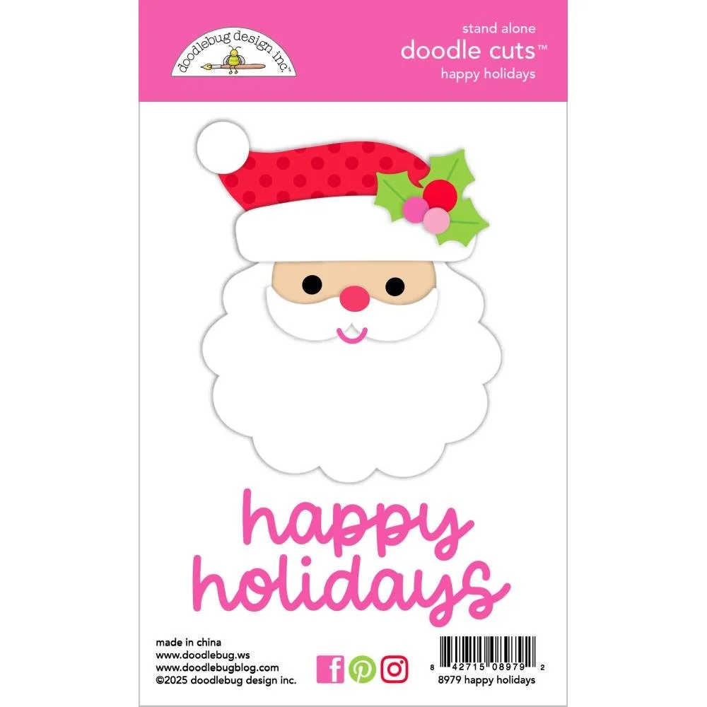 Doodlebug Oh What Fun Doodle Cuts Happy Holidays