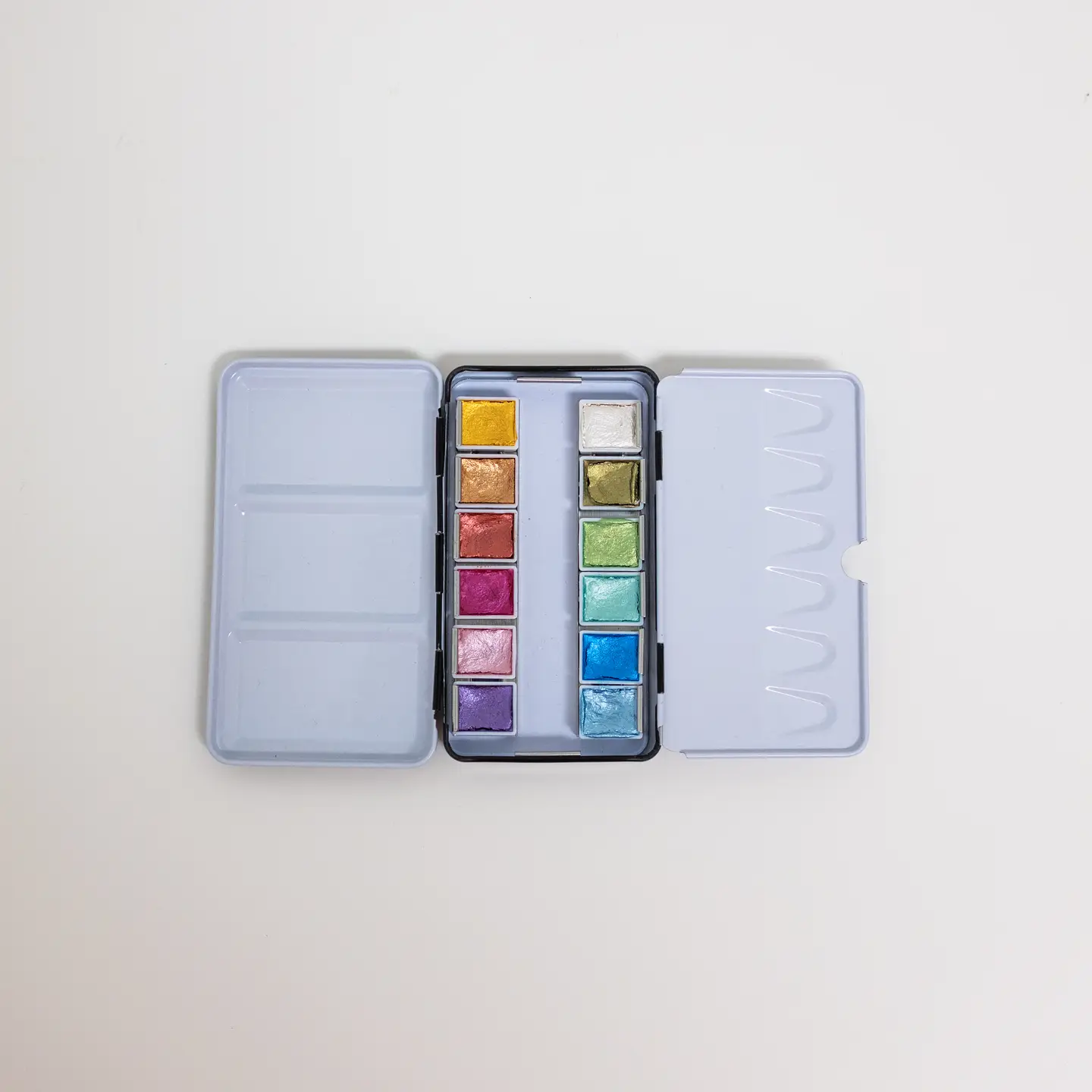 Bailey Rae Studio 12 Color Travel Metallic Watercolor Paint Palette