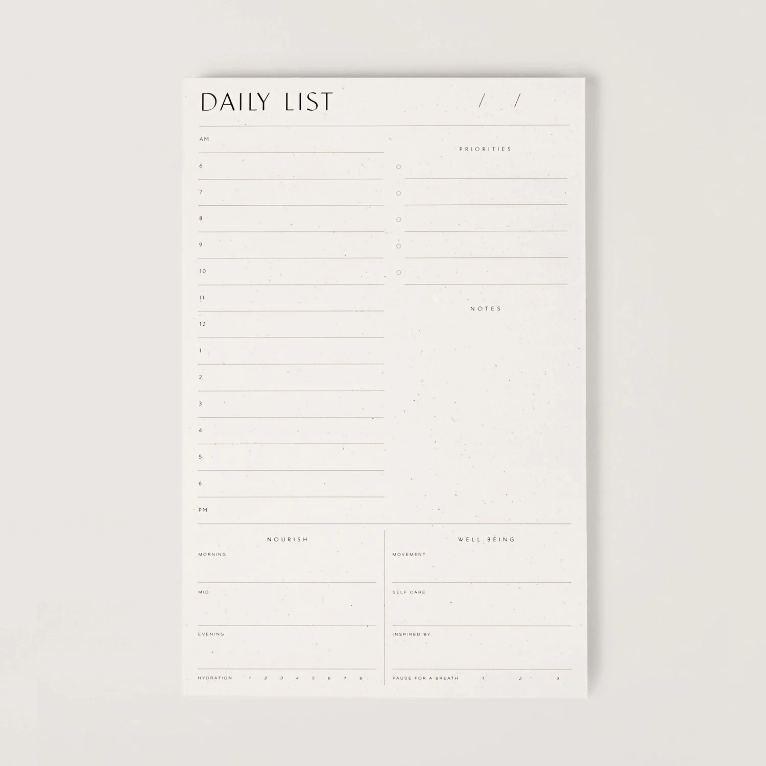 Wilde House Paper Daily List Pad