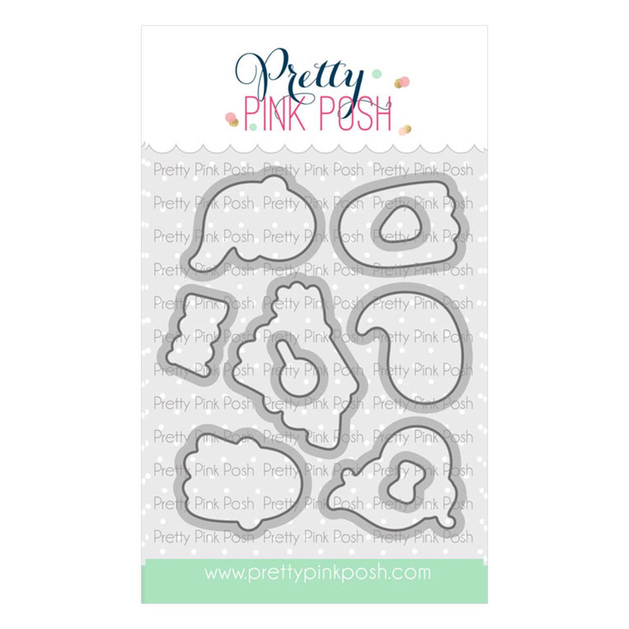 Pretty Pink Posh Mini Ghosts Coordinating Die Set