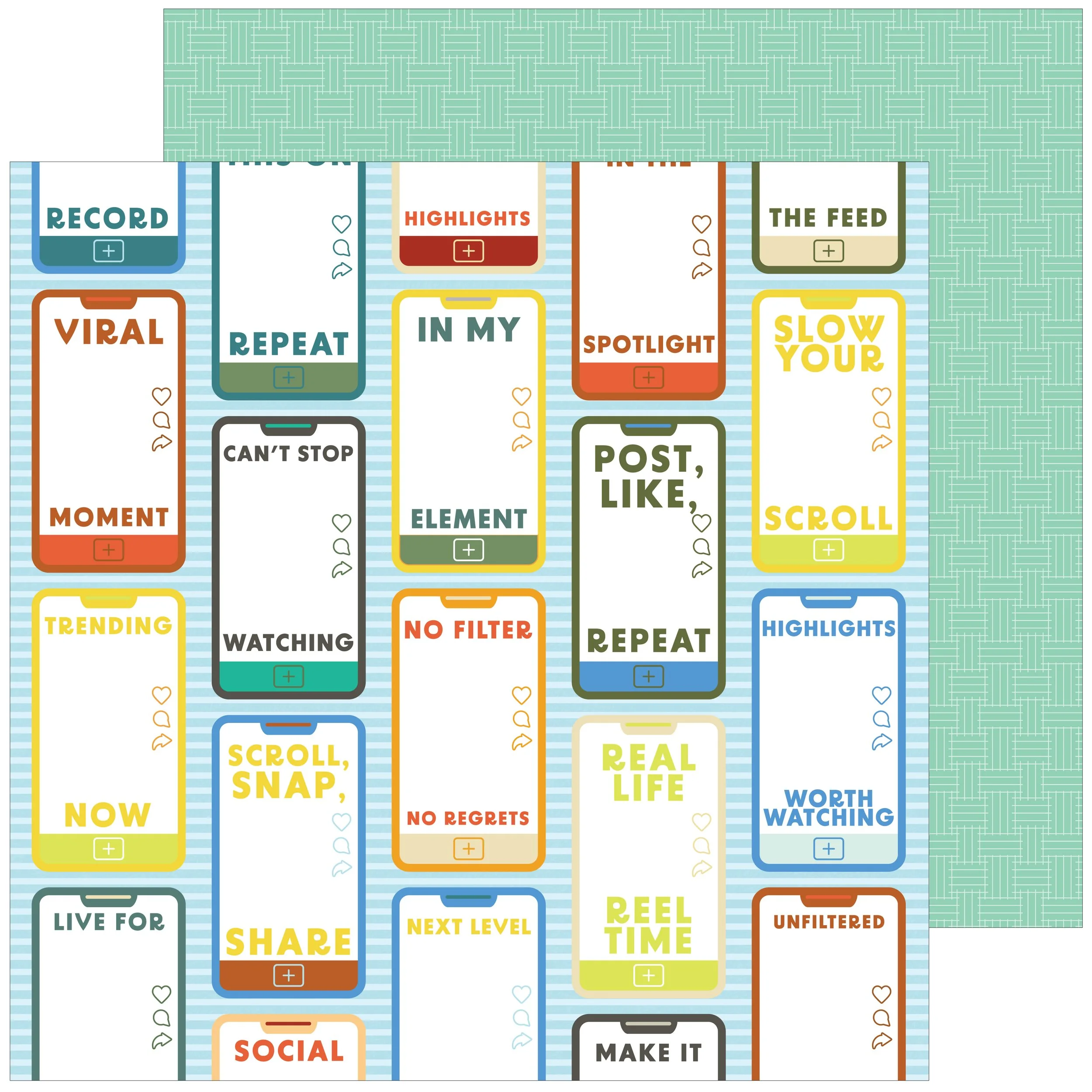 Pinkfresh Studio Paige Evans Legendary 12" x 12" Paper Real Life