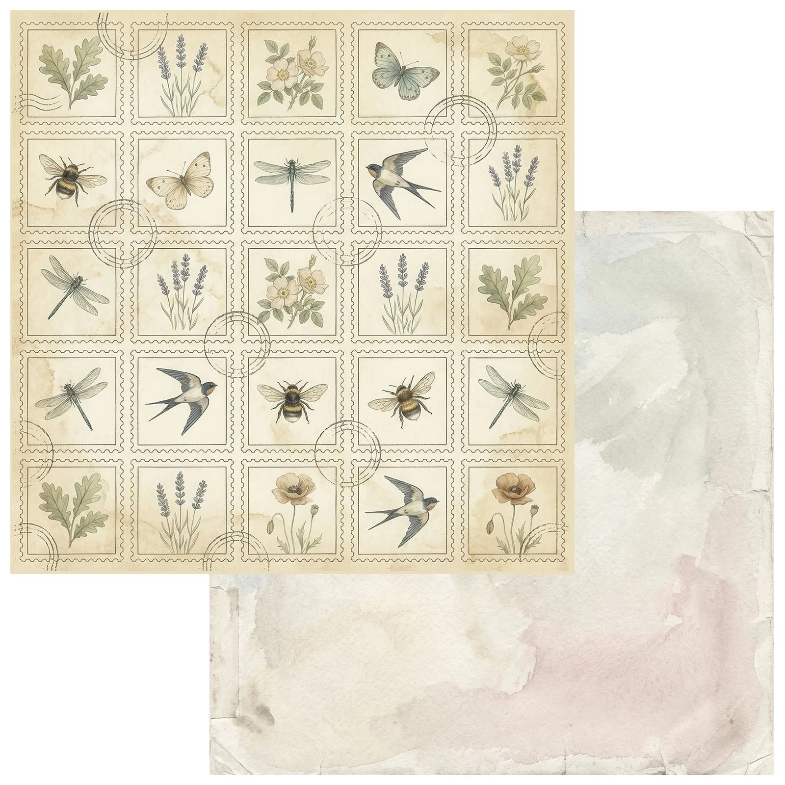 *Pre-Order* 49 & Market The Quiet Observer 12" x 12" Paper Painted Wings