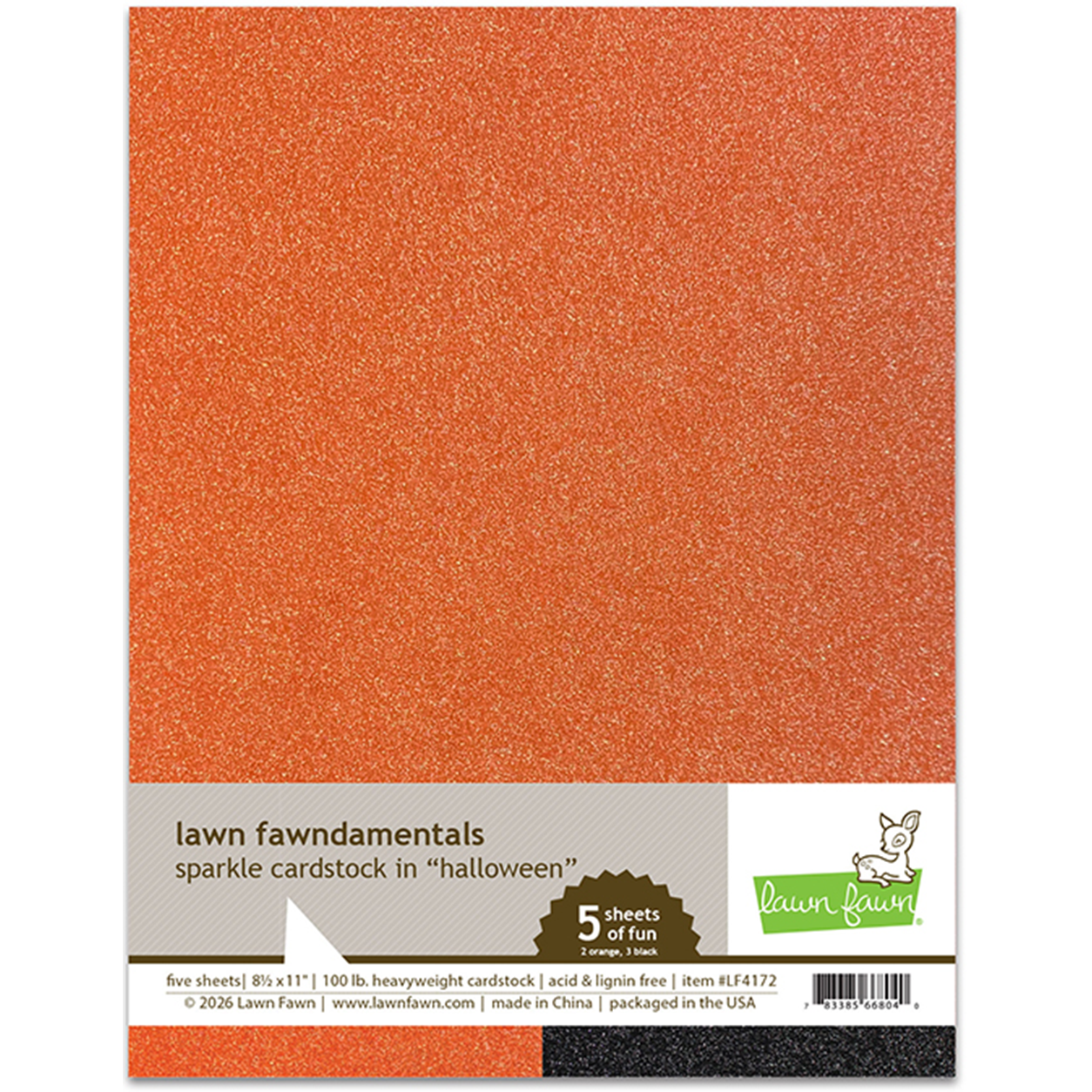 Lawn Fawn sparkle cardstock halloween pack