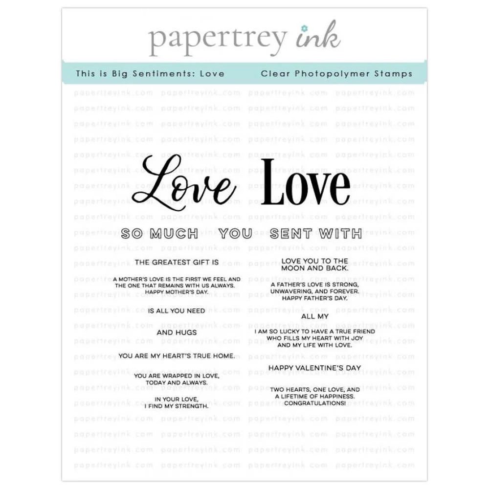 Papertrey Ink This is Big Sentiments: Love Stamp Set