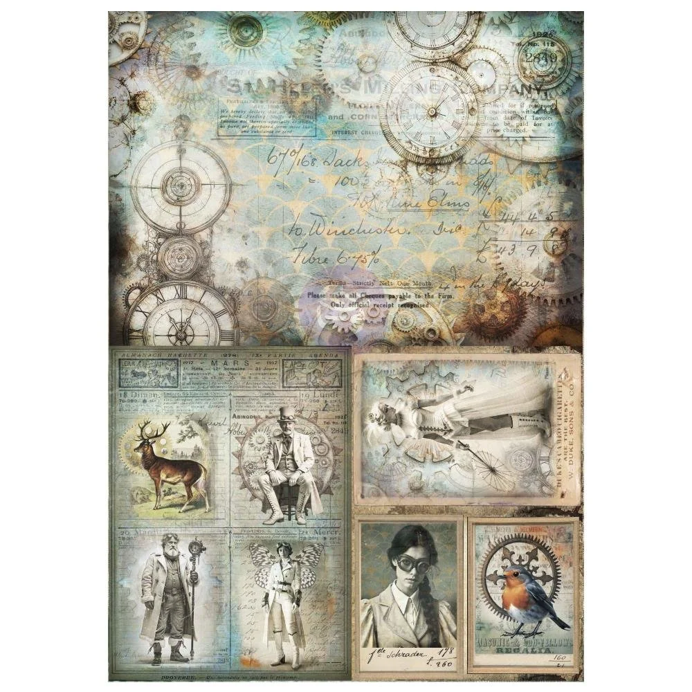 Finnabair A3 Decoupage Steam & Frost