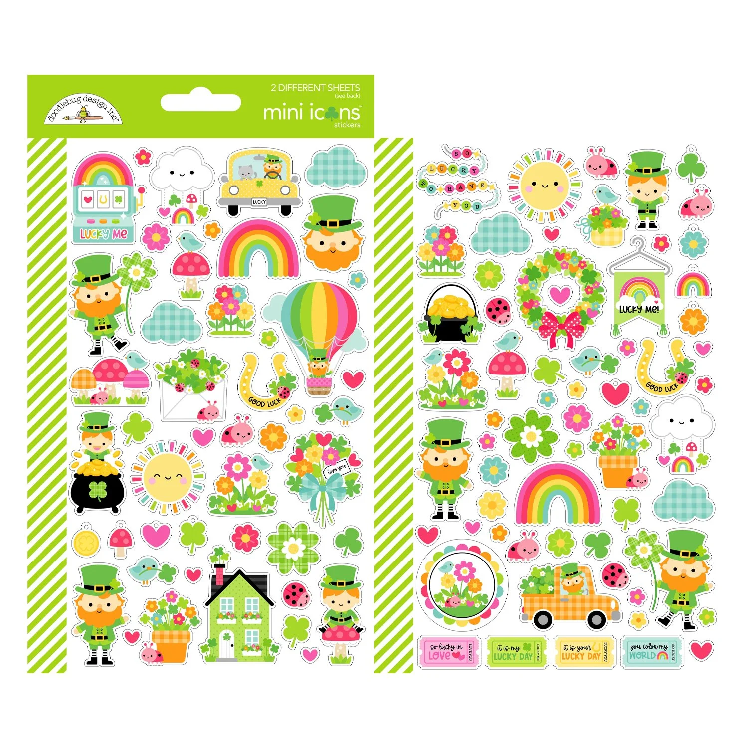Doodlebug Lucky Me Mini Icons Stickers