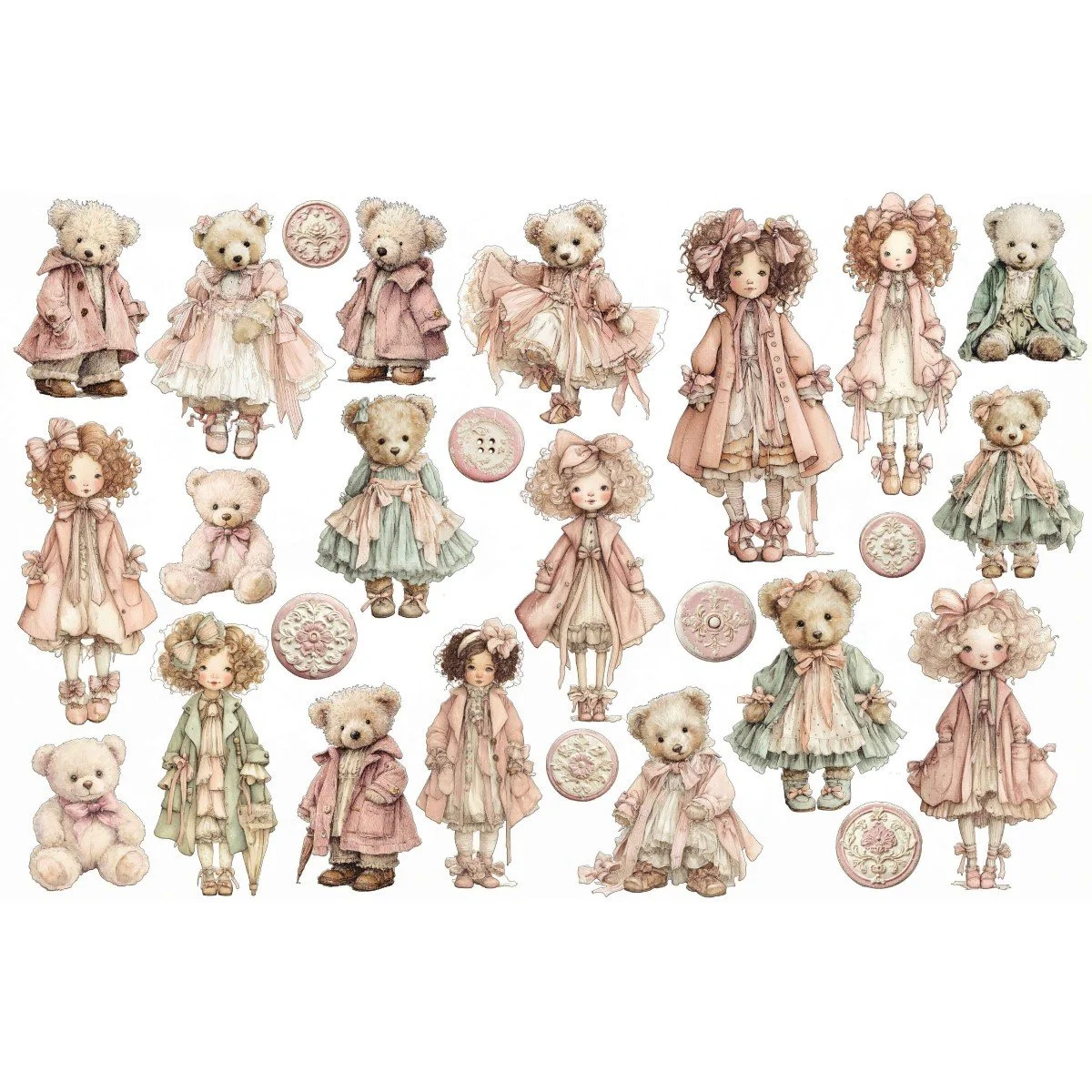 Prima Buttons & Keepsakes by Frank Garcia® Ephemera Cherished Companions