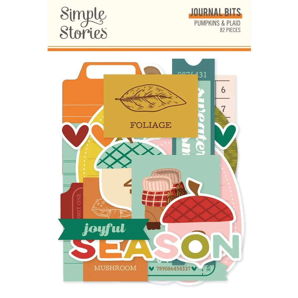 *Pre-Order* Simple Stories Pumpkins & Plaid Journal Bits & Pieces