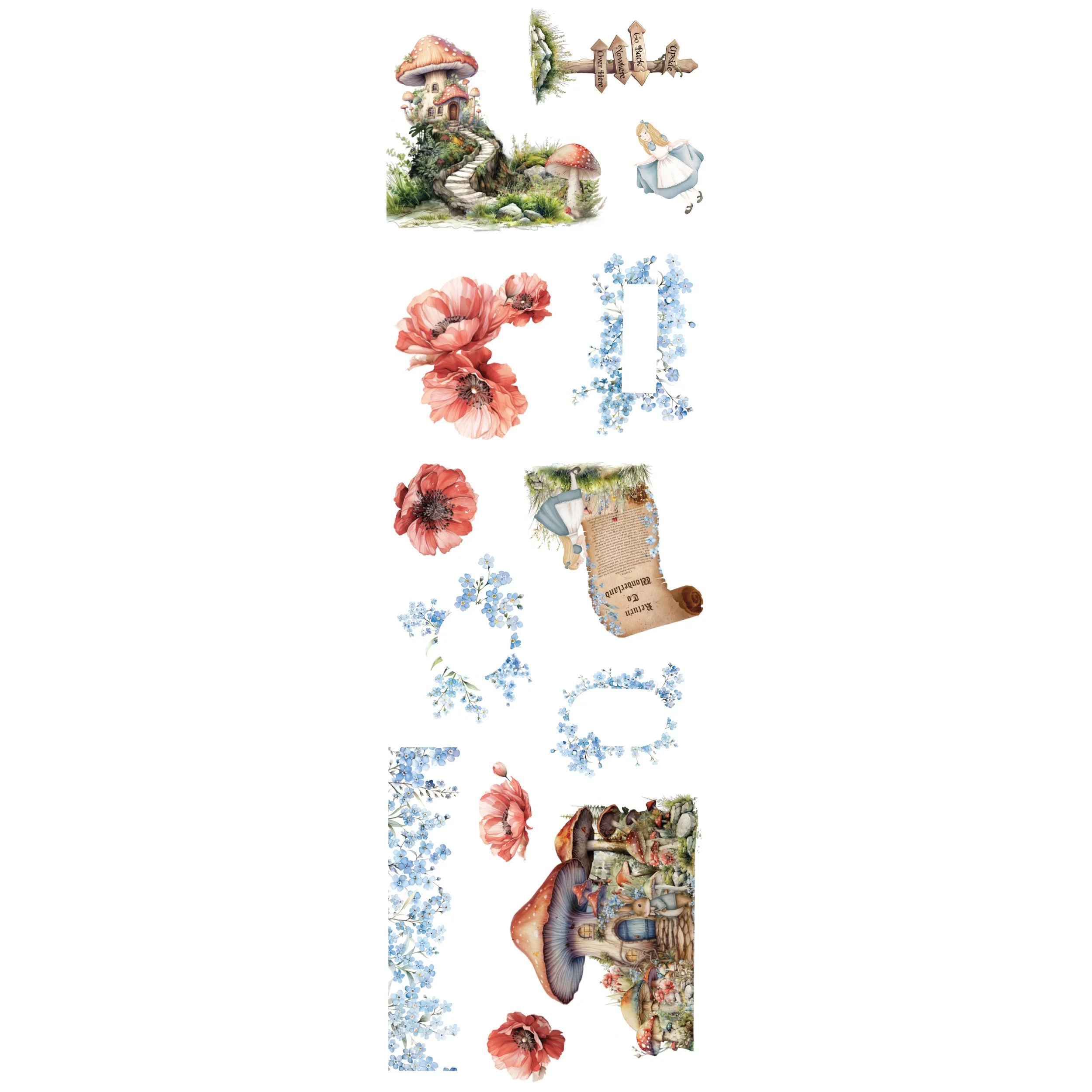 Prima Return To Wonderland Collection Sticker Roll