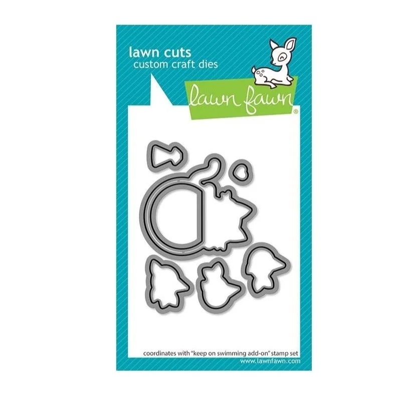 Lawn Fawn Lawn Cuts Keep On Swimming Add-On