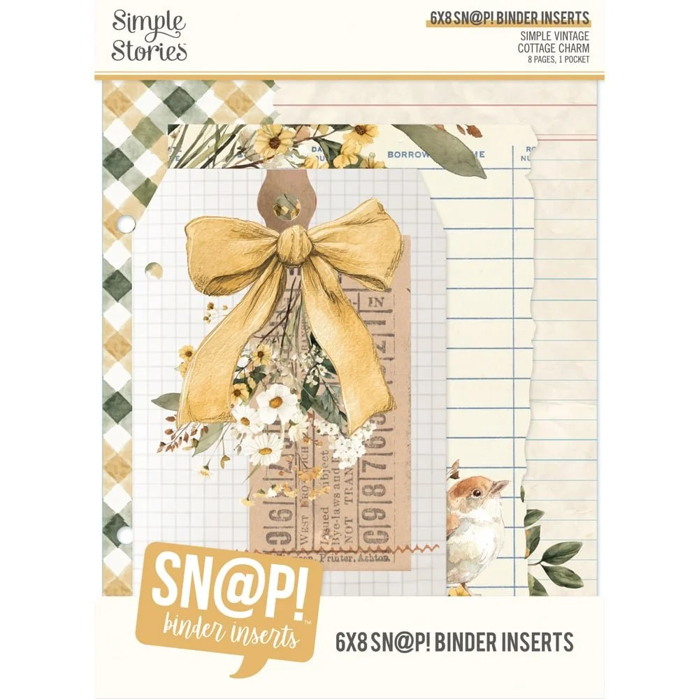 *Pre-Order* Simple Stories Cottage Charm Sn@p Binder Inserts
