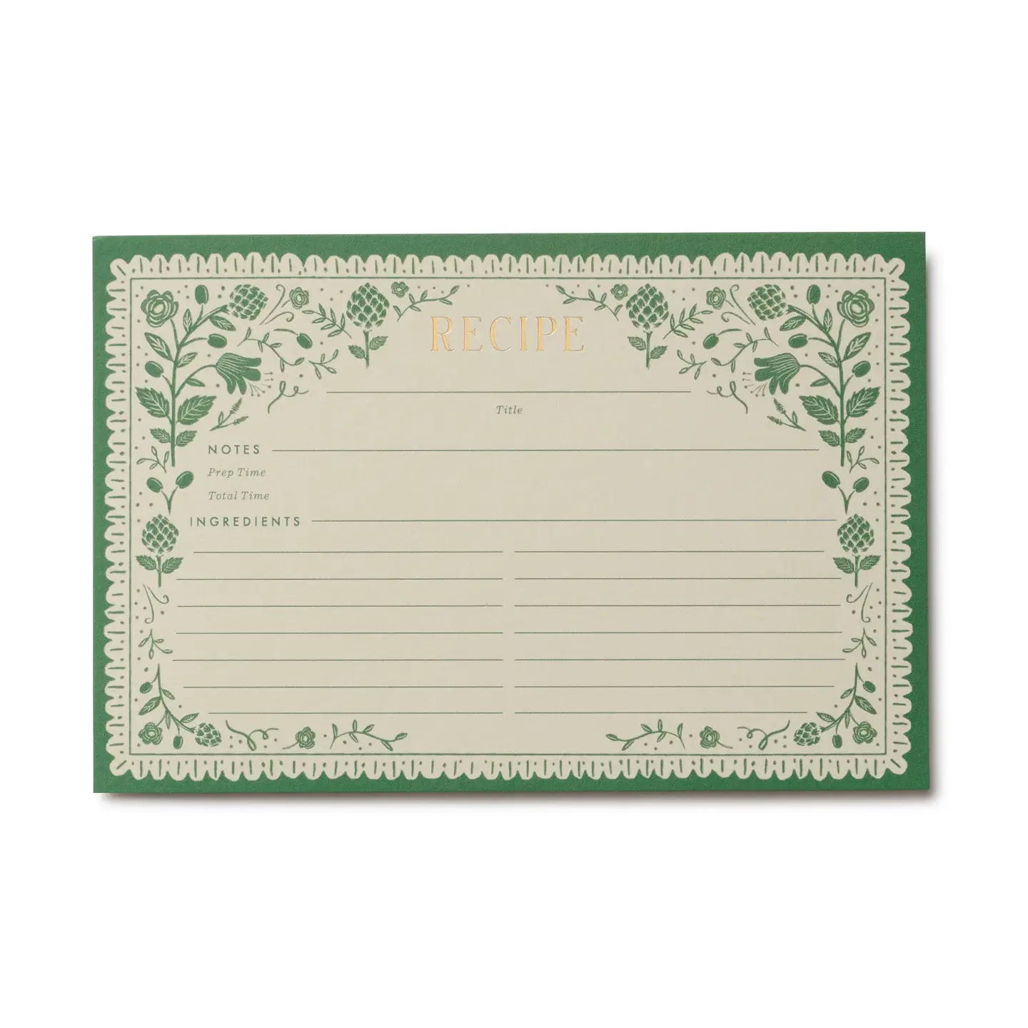 Rifle Paper Co. Pack of 12 Artichoke Recipe Cards