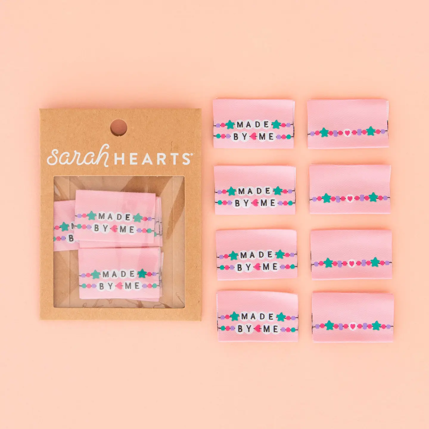 Sarah Hearts Made By Me Friendship Bracelet Sewing Woven Labels