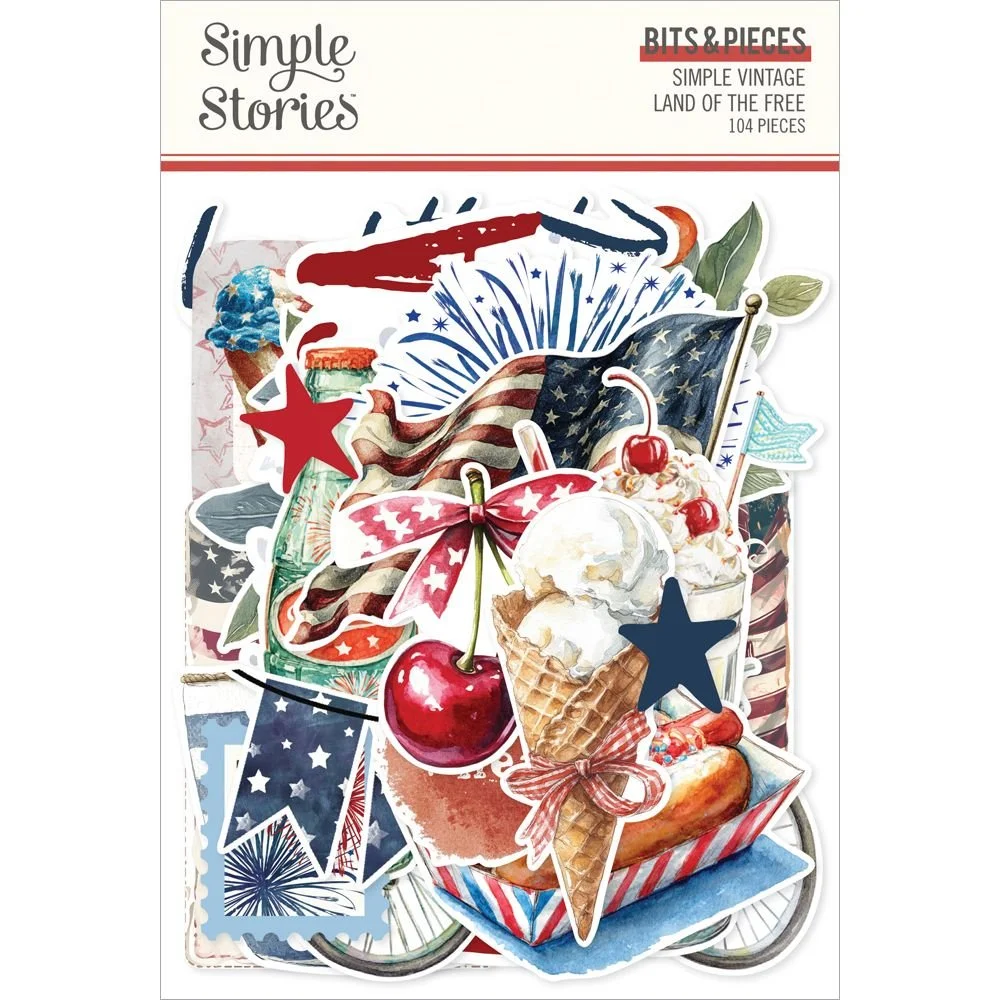 *Pre-Order* Simple Stories Simple Vintage Land Of The Free Bits & Pieces