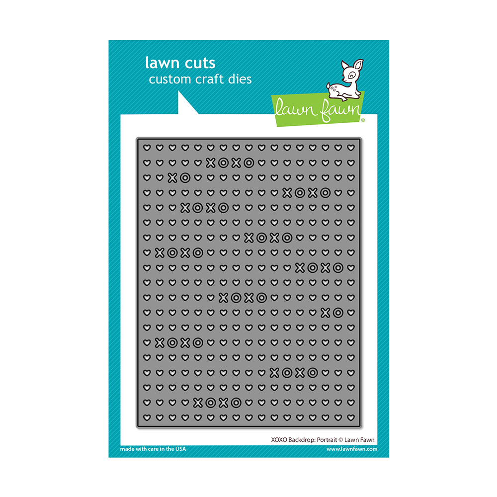 Lawn Fawn XOXO Backdrop Portrait Lawn Cuts Dies - LF2179