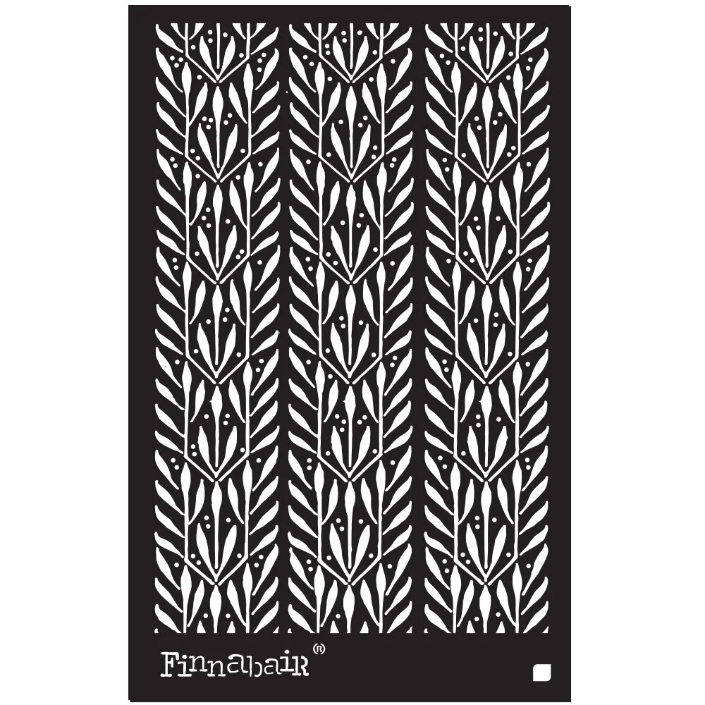 Finnabair 6x9 Stencil - Laurels