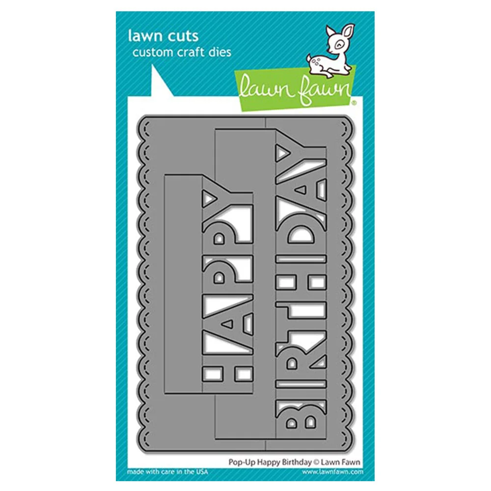 Pop-Up Happy Birthday - Lawn Cuts Dies - LF2264