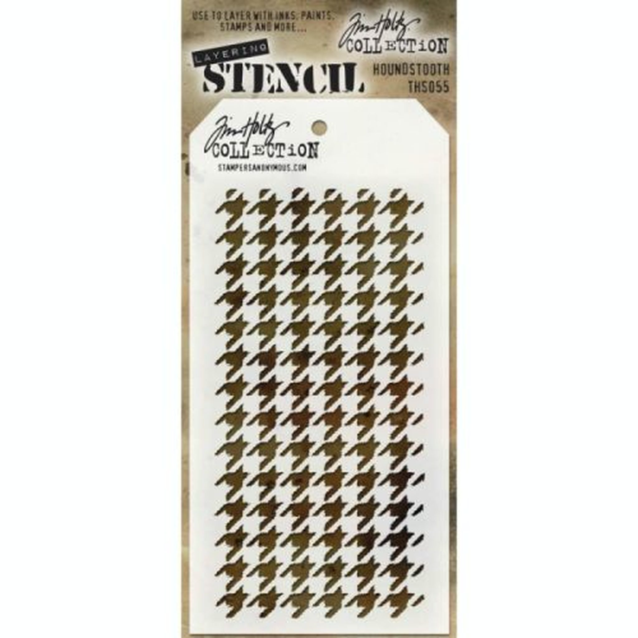 Tim Holtz Stencil - Houndstooth