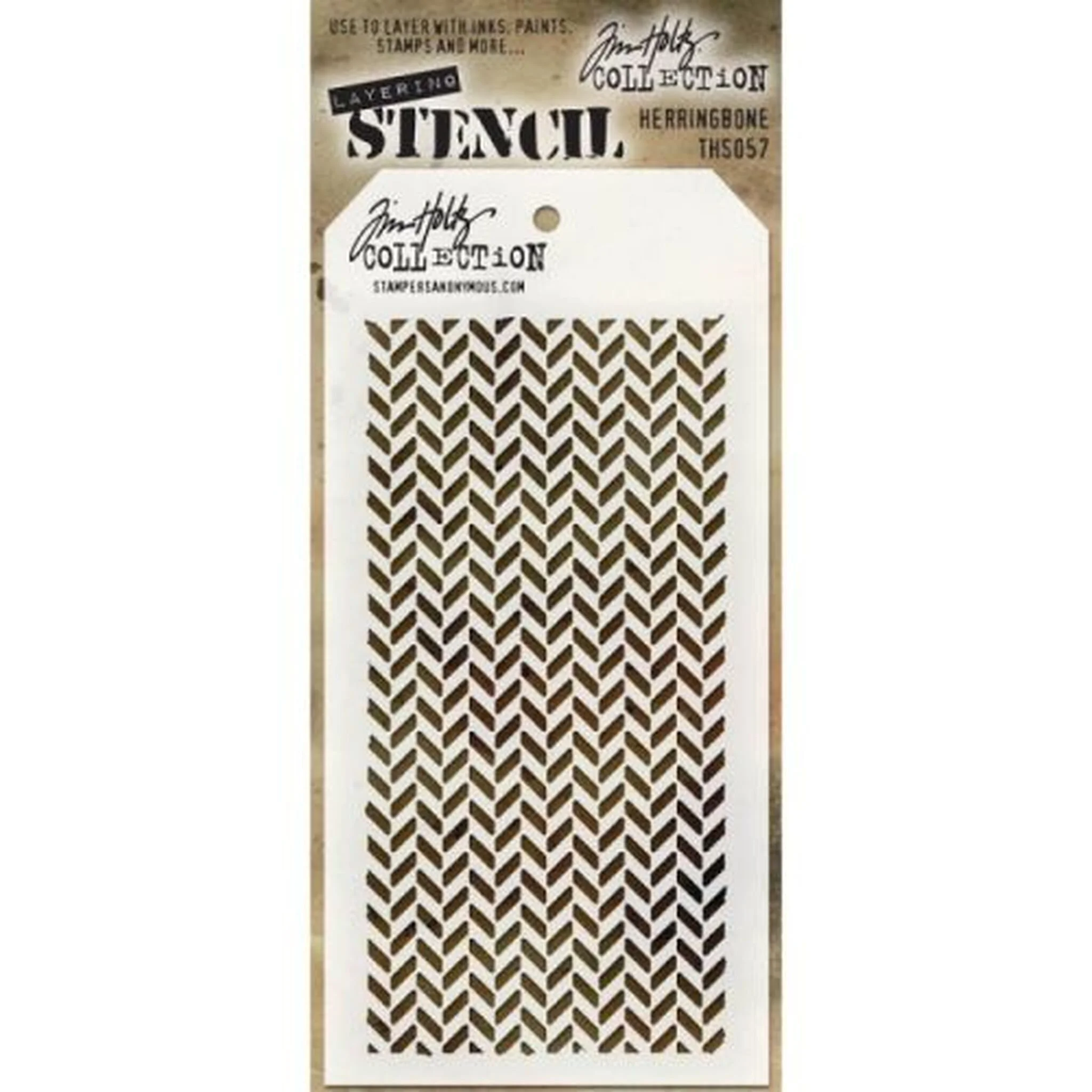 Tim Holtz Stencil - Herringbone