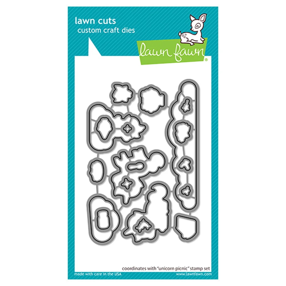 Lawn Fawn - Lawn Cuts - Dies - Unicorn Picnic 