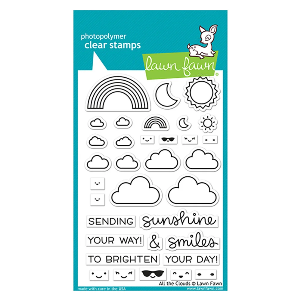 Lawn Fawn - Clear Photopolymer Stamps - All The Clouds