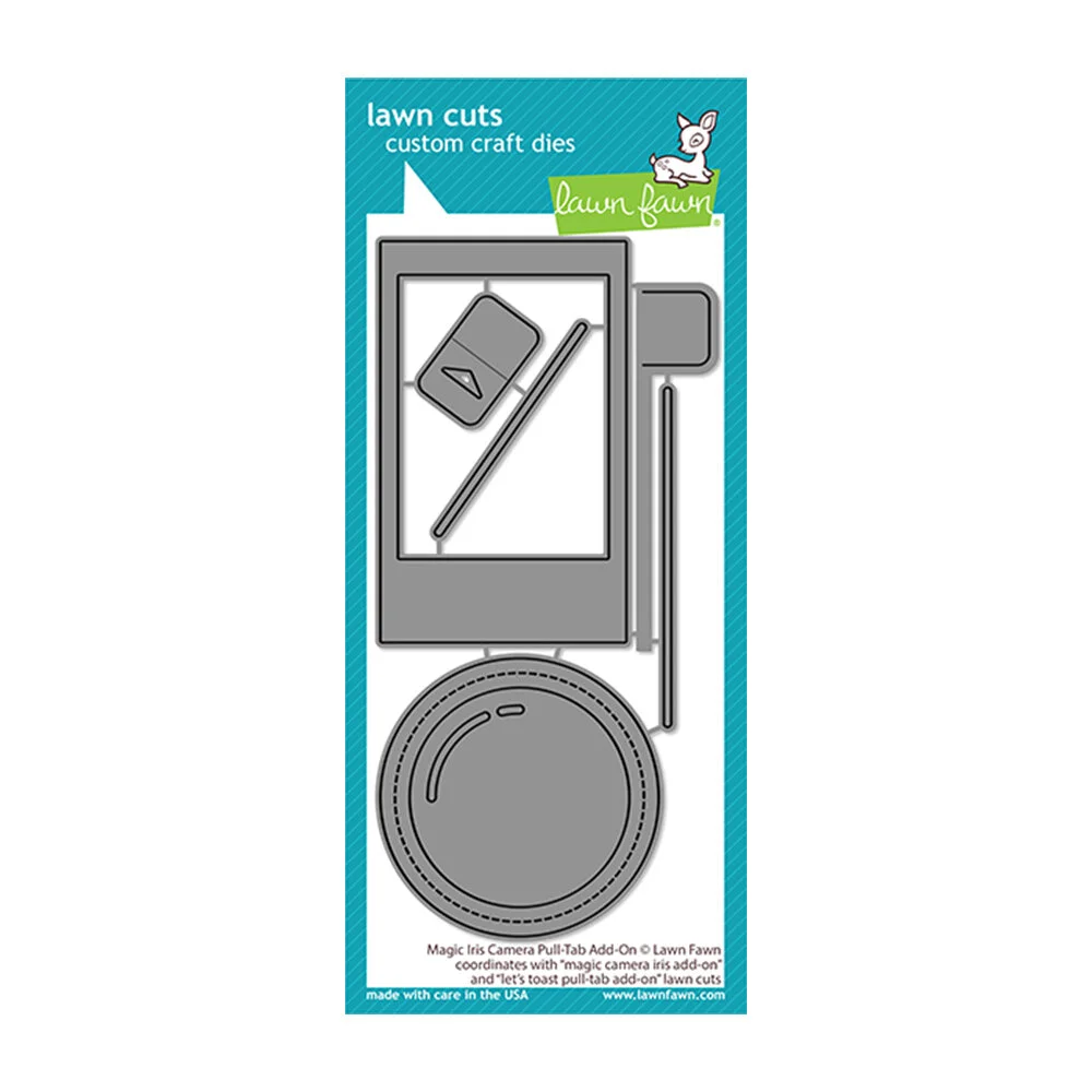 Lawn Fawn - Lawn Cuts - Dies - Magic Iris Camera Pull Tab Add-On