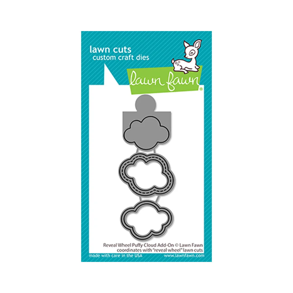 Lawn Fawn - Lawn Cuts - Dies - Reveal Wheel Puffy Cloud Add-On