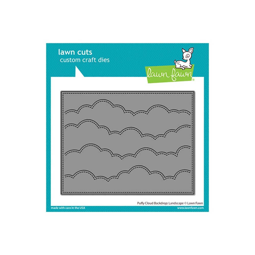 Lawn Fawn - Lawn Cuts - Dies - Puffy Cloud Backdrop: Landscape