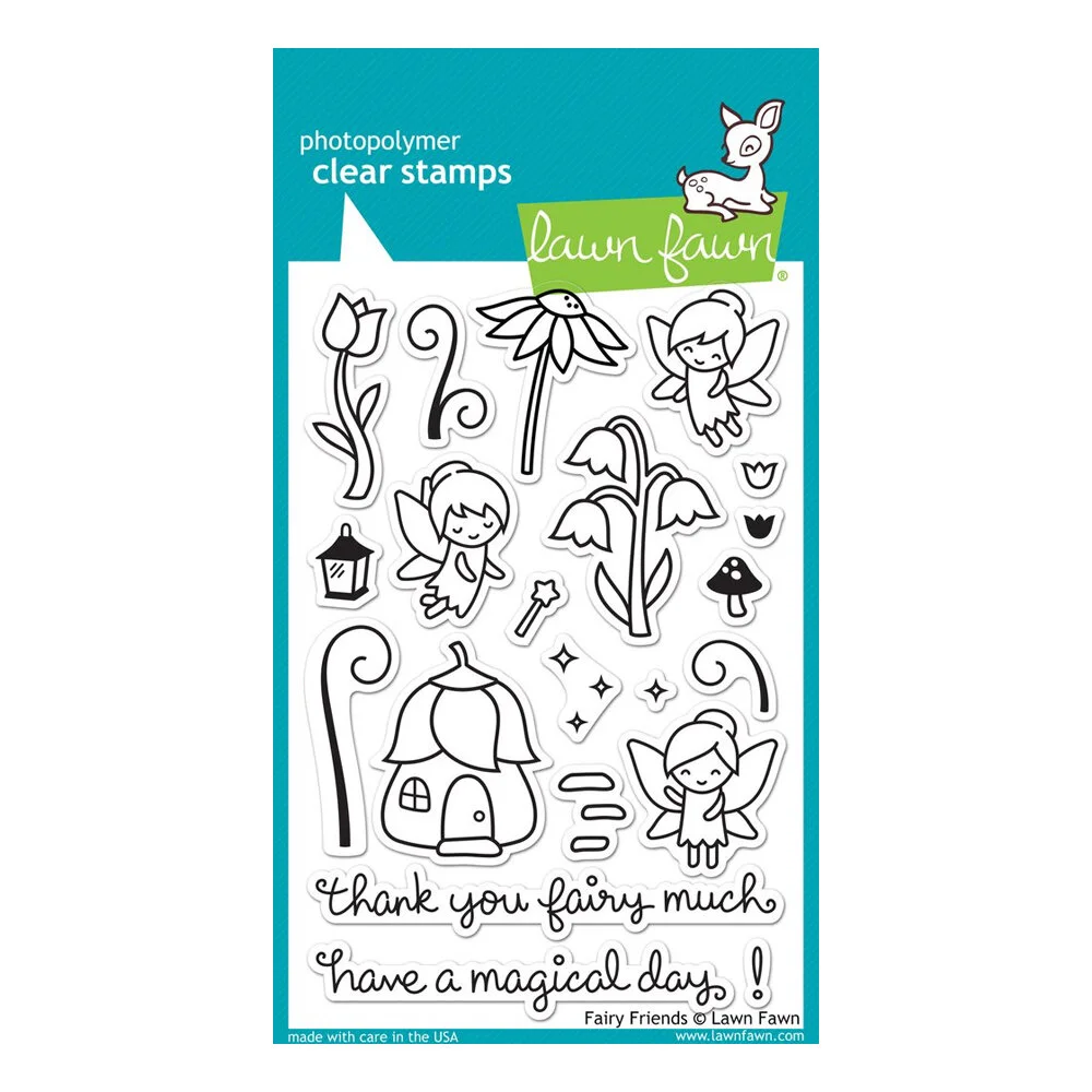 Lawn Fawn - Clear Photopolymer Stamps - Fairy Friends